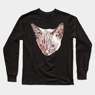 Seal Colorpoint Ragdoll Kitten Design Long Sleeve T-Shirt